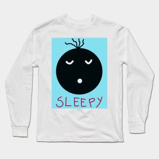 Sleepy Baby Face Long Sleeve T-Shirt